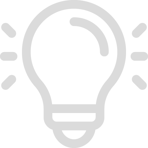 A light bulb icon on a transparent background.